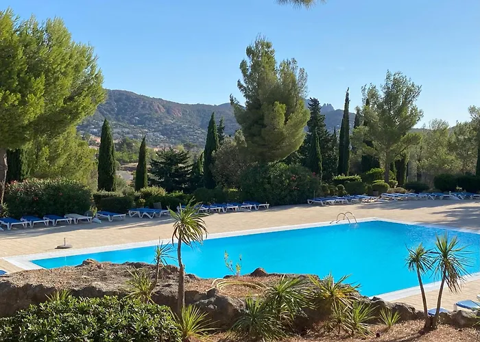 Apartamento Agay, Cap Esterel, Magnifique Vue Panoramique Et Massif De L'esterel, Terrasse Sud, Accès 5 Piscines, Parking, Dernier étage, Classé 3 étoiles, Site Naturel De Rêve *